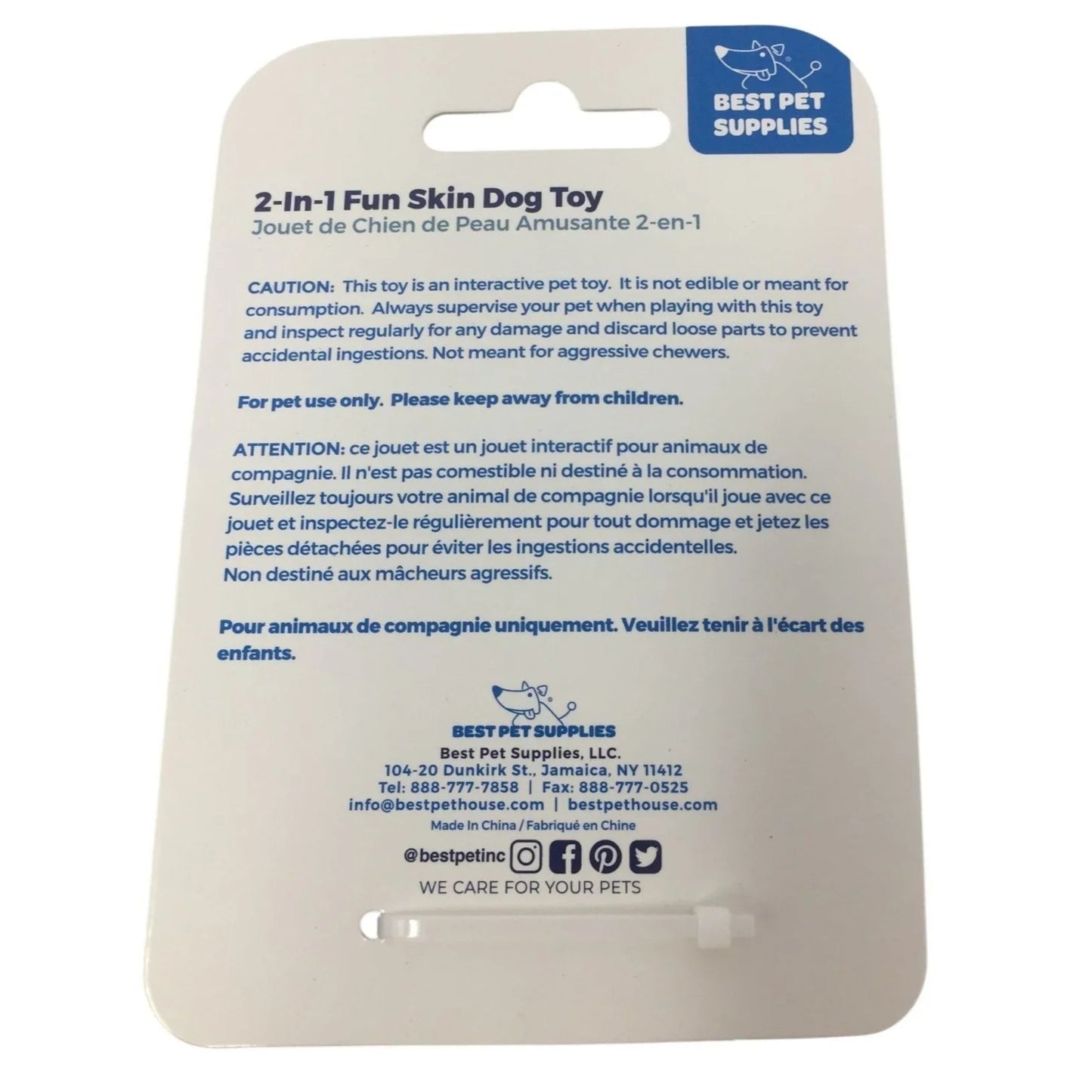 ''Best Pet Supplies'' 2 in 1 Fun Skin Small Duck Dog Toy NWT - A+ Stuff - Toys - A+ Stuff