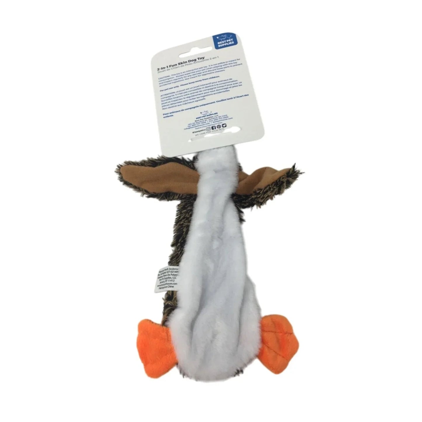 ''Best Pet Supplies'' 2 in 1 Fun Skin Small Duck Dog Toy NWT - A+ Stuff - Toys - A+ Stuff