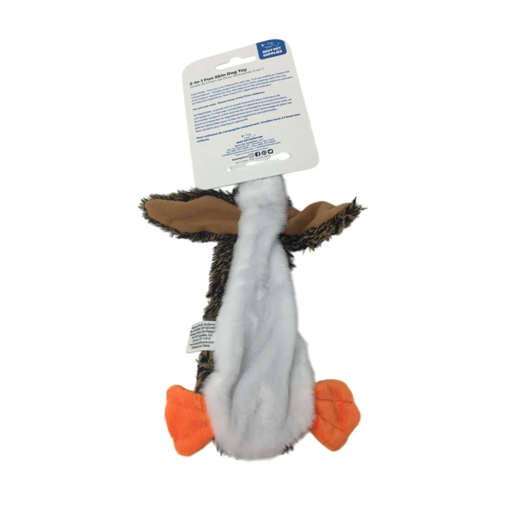 ''Best Pet Supplies'' 2 in 1 Fun Skin Small Duck Dog Toy NWT - A+ Stuff - Toys - A+ Stuff