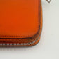 Hermès Silk in Epsom Orange Leather Long Zip Around Wallet