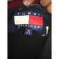 Tommy Hilfiger Men's Size Medium Striped Collared Shirt- Red, White, Green, Navy Blue