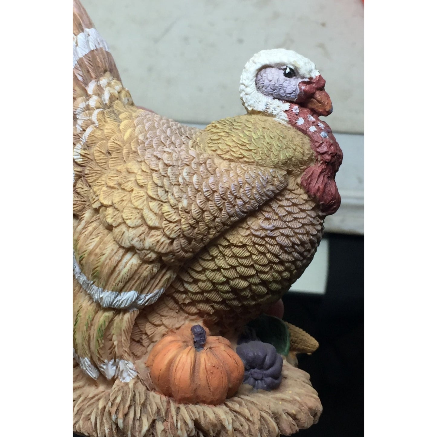 Thanksgiving Turkey With Pumpkins/Vegetables around it- Table Centerpiece/Figurine Decor