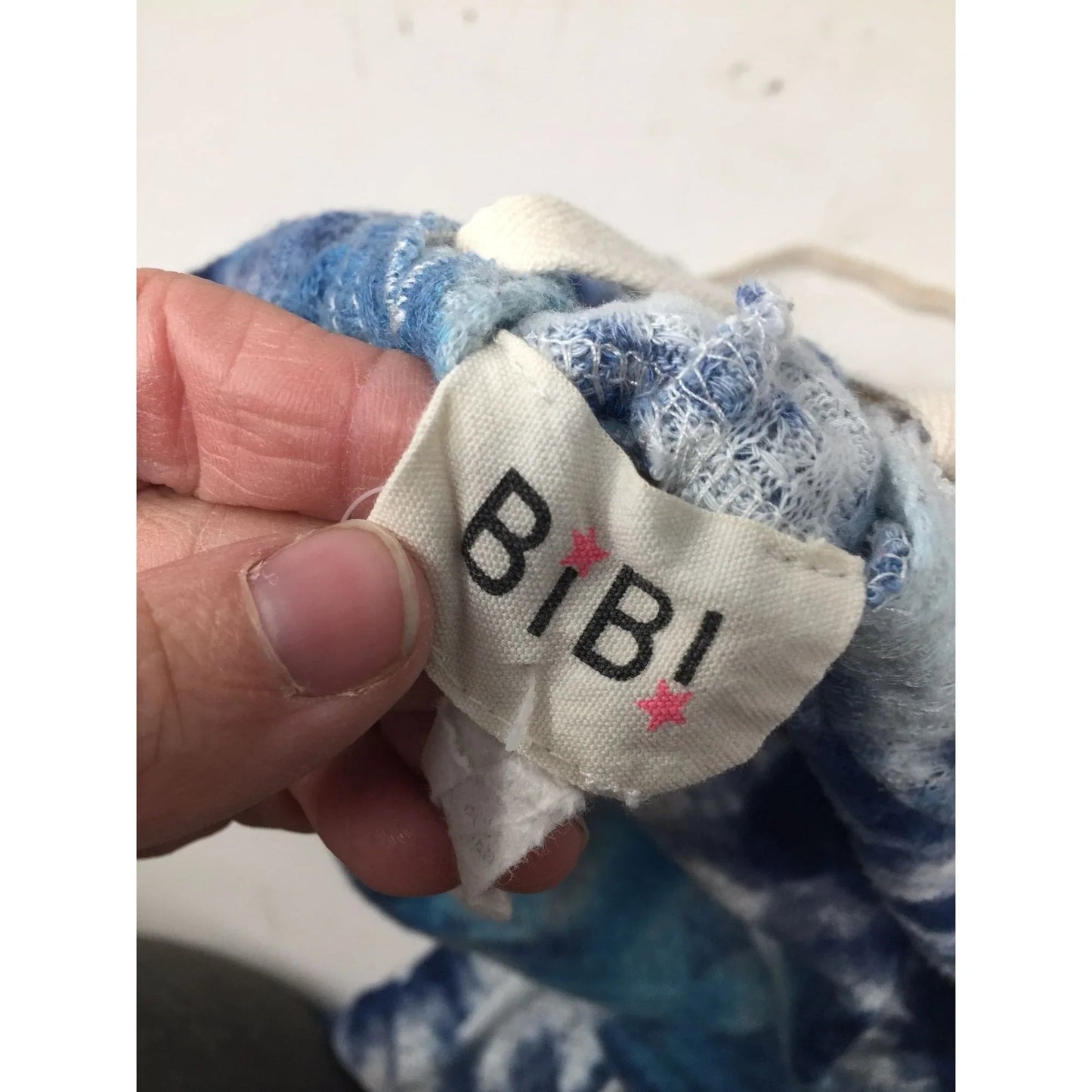 BIBI Blue and White Women's Tie Dyed Hoodie with Long Sleeves - bibi - Shirts & Tops - A+ Stuff