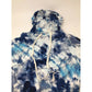 BIBI Blue and White Women's Tie Dyed Hoodie with Long Sleeves - bibi - Shirts & Tops - A+ Stuff