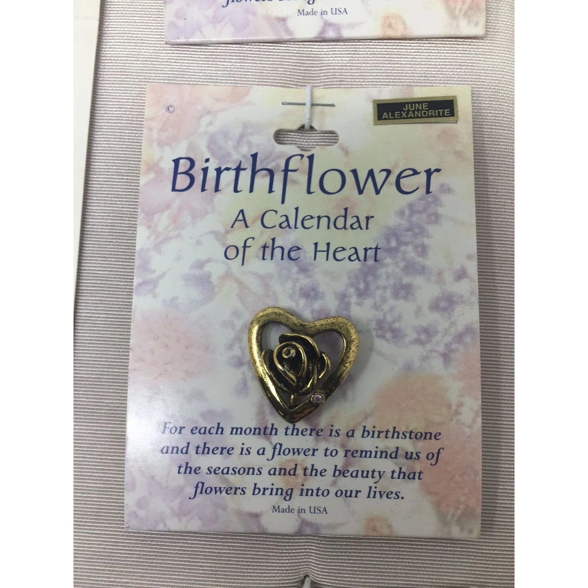 Birthflower Pendants/Charms Representing Birth Months (Jan, Feb, June) - A+ Stuff - Pendant - A+ Stuff