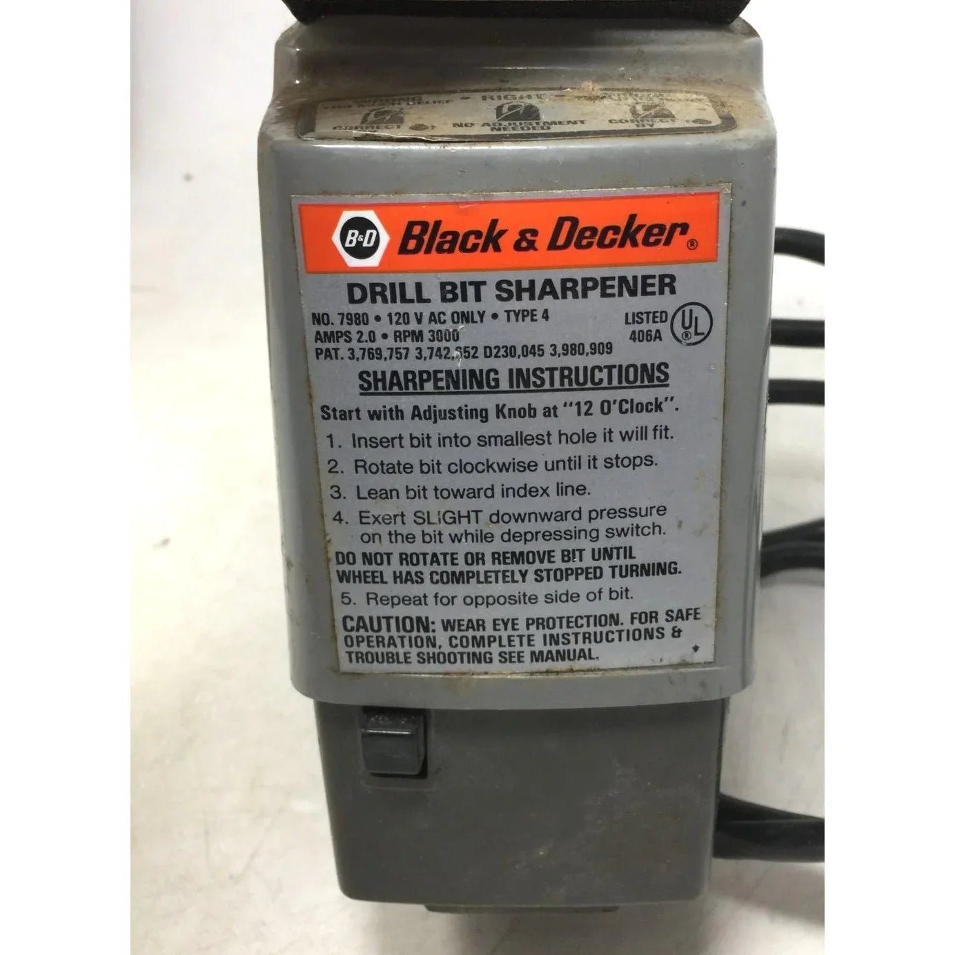 Black & Decker No. 7980 Electric Drill Bit Sharpener - black & decker - Tools - A+ Stuff