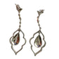 Black Diamond Cluster Leaf Dangle Earrings - A+ Stuff - A+ Stuff