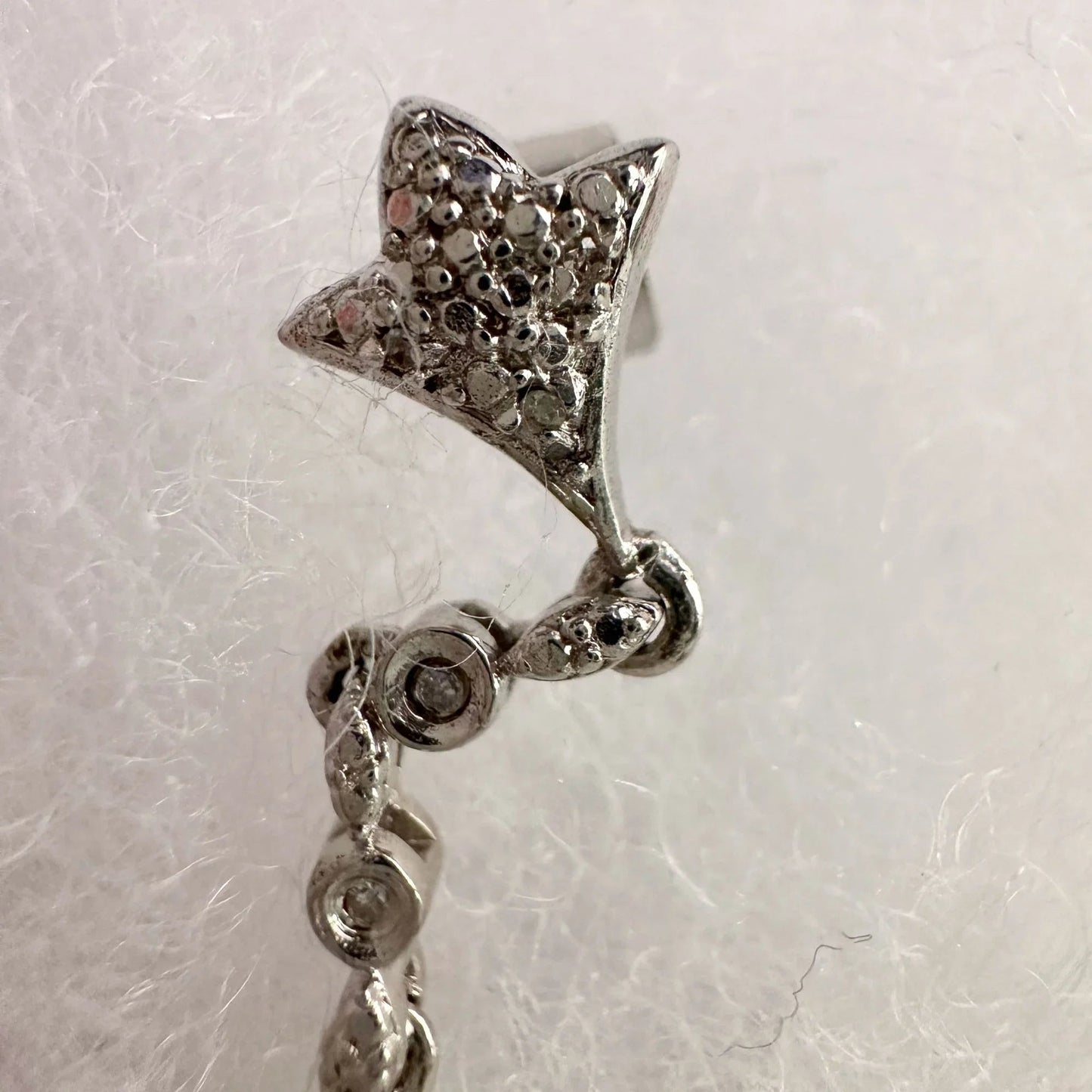 Black Diamond Cluster Leaf Dangle Earrings - A+ Stuff - A+ Stuff