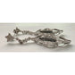 Black Diamond Cluster Leaf Dangle Earrings - A+ Stuff - A+ Stuff
