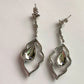 Black Diamond Cluster Leaf Dangle Earrings - A+ Stuff - A+ Stuff
