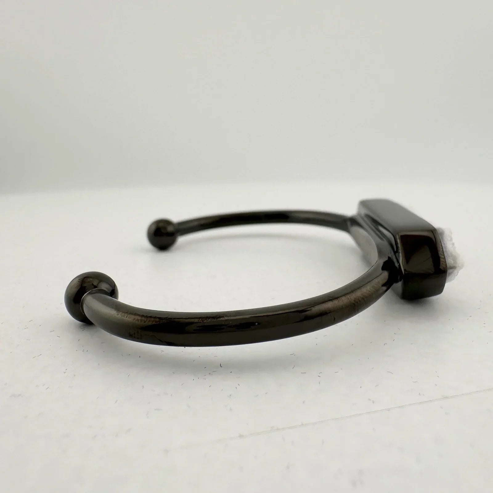 Black Ondine White Quartz Bangle Bracelet - Kinsley Armelle - Bracelet - A+ Stuff