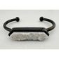 Black Ondine White Quartz Bangle Bracelet - Kinsley Armelle - Bracelet - A+ Stuff