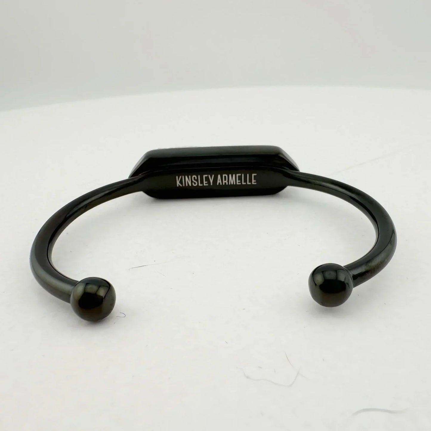 Black Ondine White Quartz Bangle Bracelet - Kinsley Armelle - Bracelet - A+ Stuff