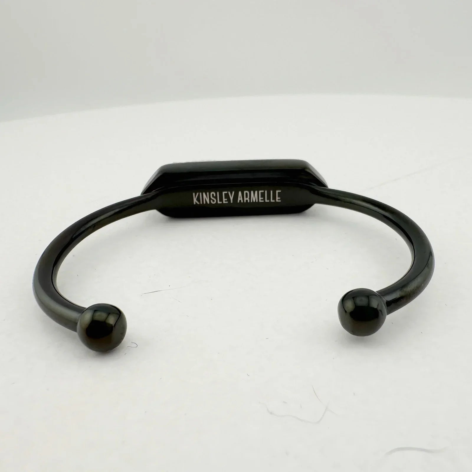Black Ondine White Quartz Bangle Bracelet - Kinsley Armelle - Bracelet - A+ Stuff