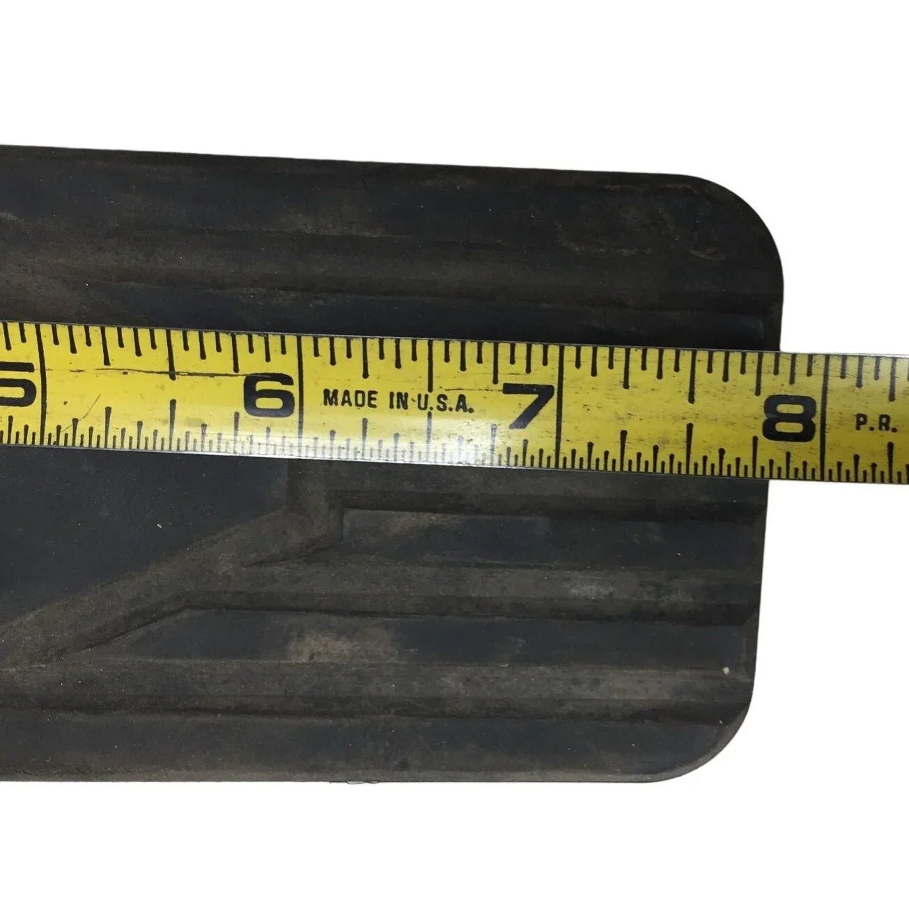 Black Rubber Automotive Replacement Part - Black Rectangle with Arrow on it - A+ Stuff - Auto Part - A+ Stuff