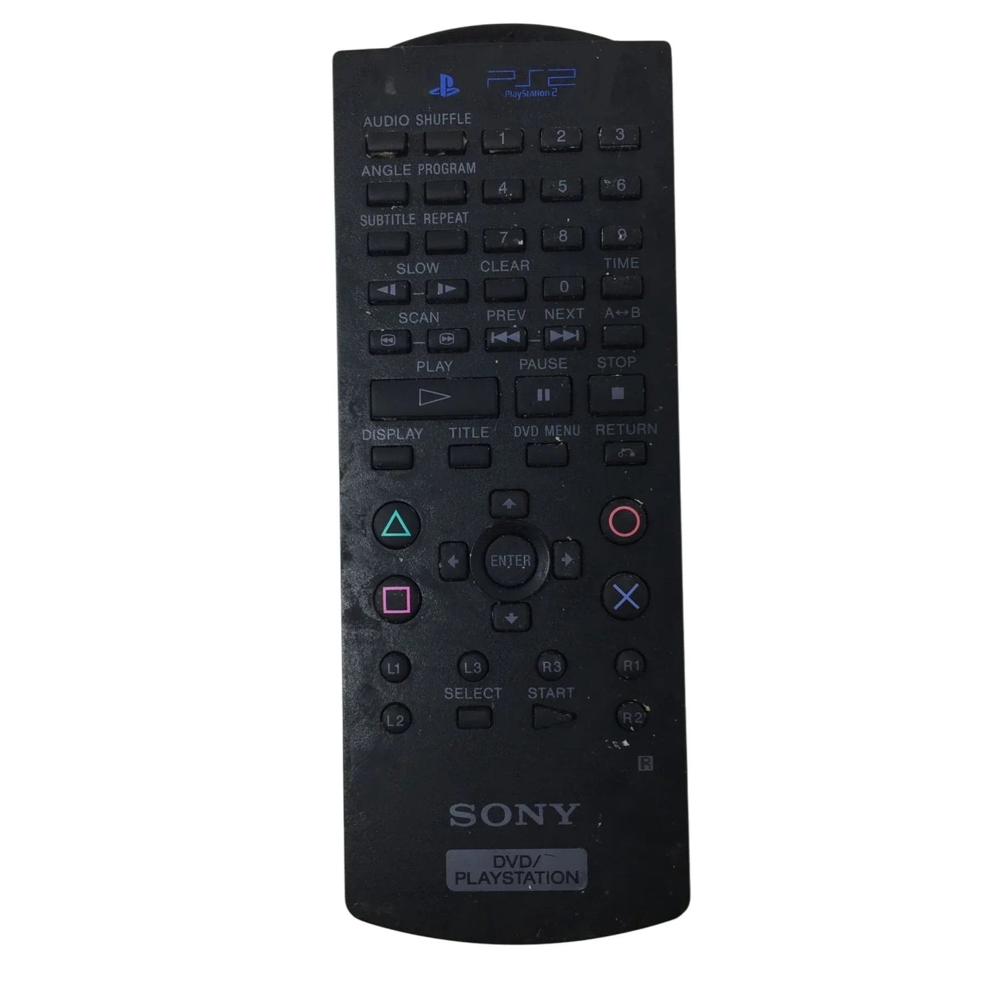 Black Sony PS2 Remote Controller (DVD/PlayStation) - A+ Stuff - Games - A+ Stuff