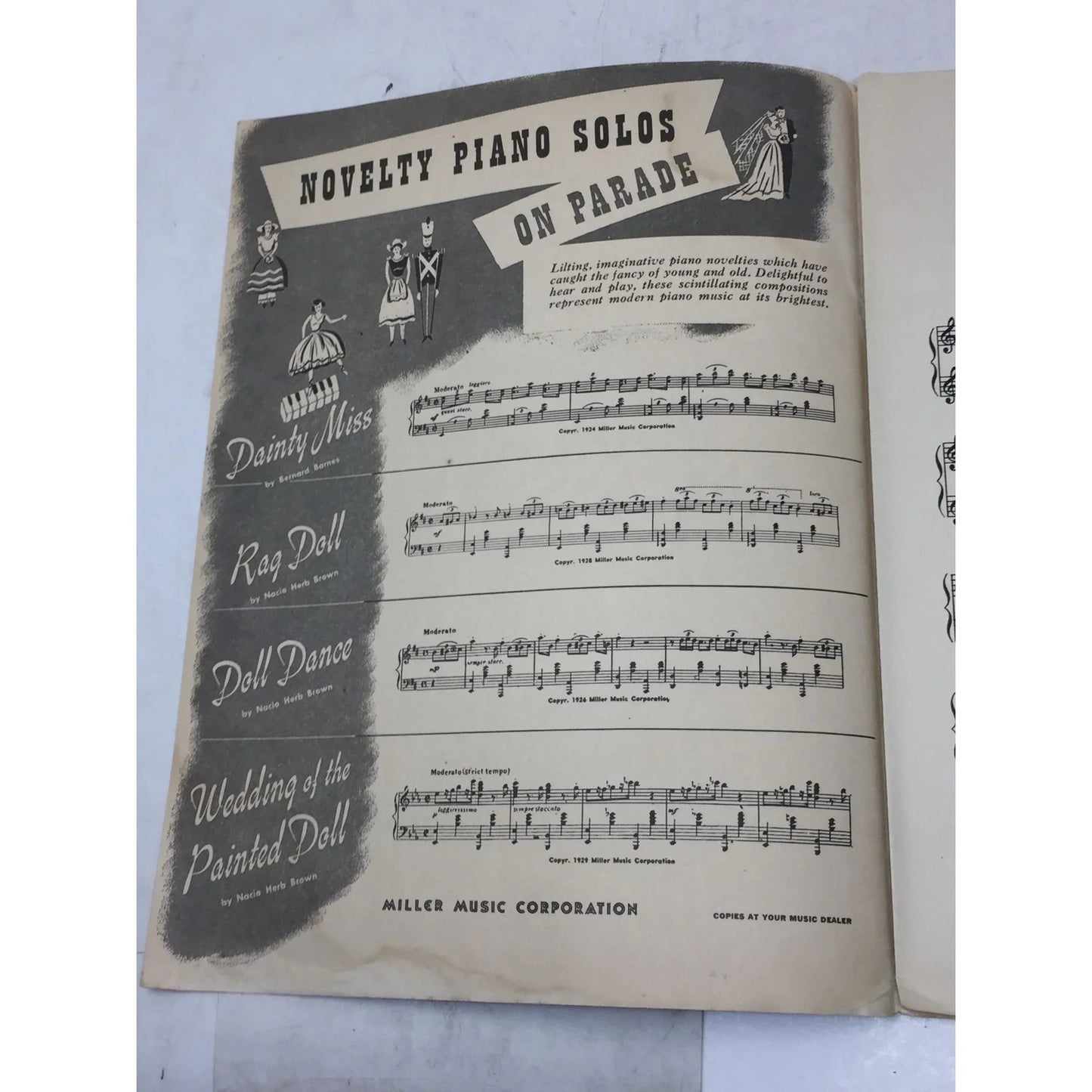 ''Blue Danube'' by Johann Strauss Vintage Sheet Music Book - Miller music corporation - sheet music - A+ Stuff