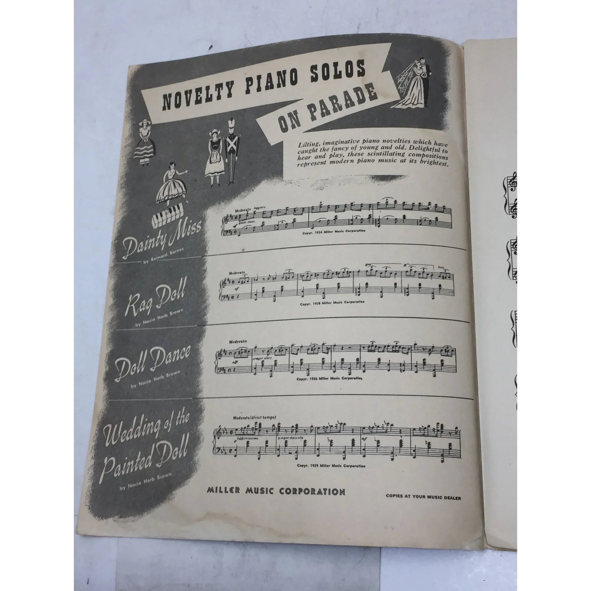 ''Blue Danube'' by Johann Strauss Vintage Sheet Music Book - Miller music corporation - sheet music - A+ Stuff