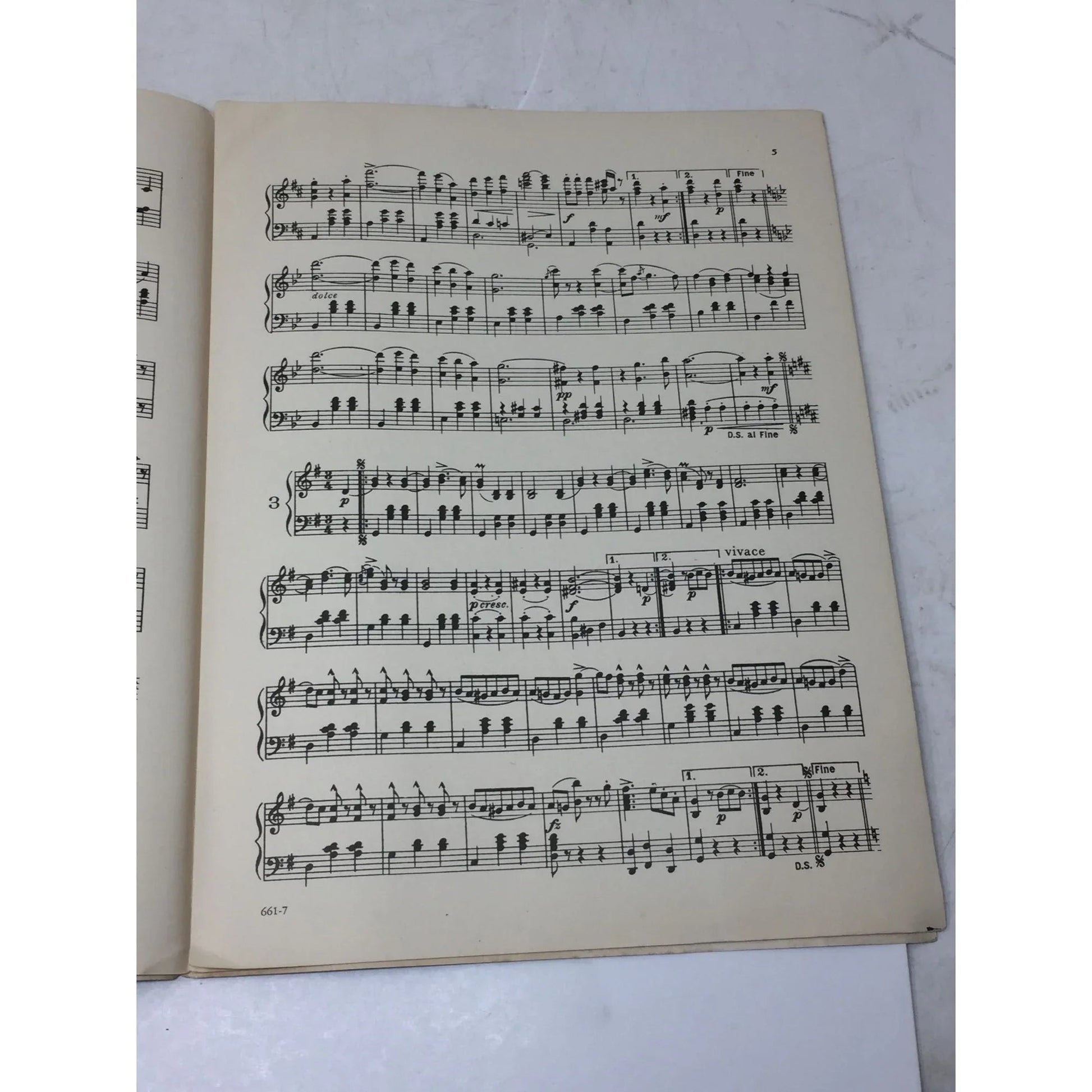 ''Blue Danube'' by Johann Strauss Vintage Sheet Music Book - Miller music corporation - sheet music - A+ Stuff
