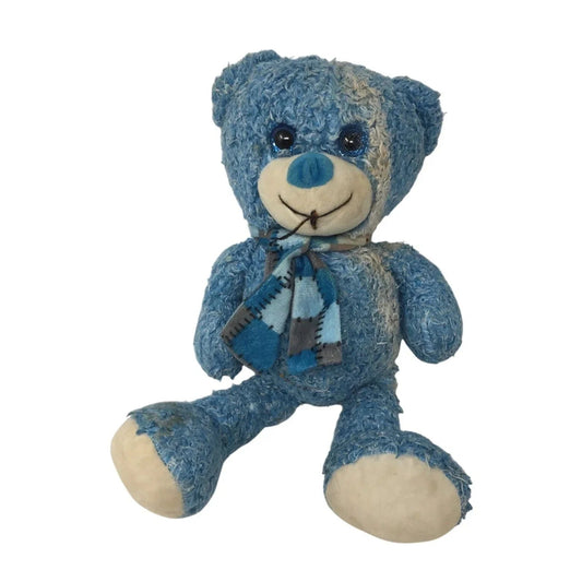 Blue Teddy Bear Plush Stuffed Animal Toy wearing a Blue Scarf - A+ Stuff - Stuffed Animals - A+ Stuff