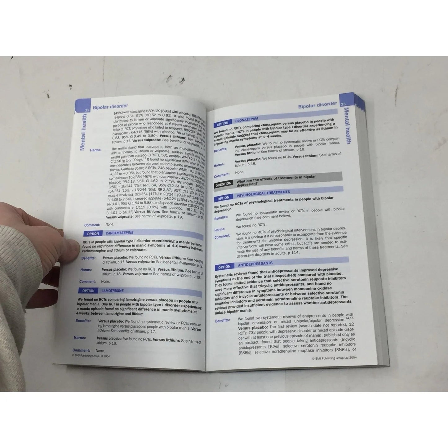 BMJ Clinical Evidence Mental Health Softcover Book - A+ Stuff - Books - A+ Stuff