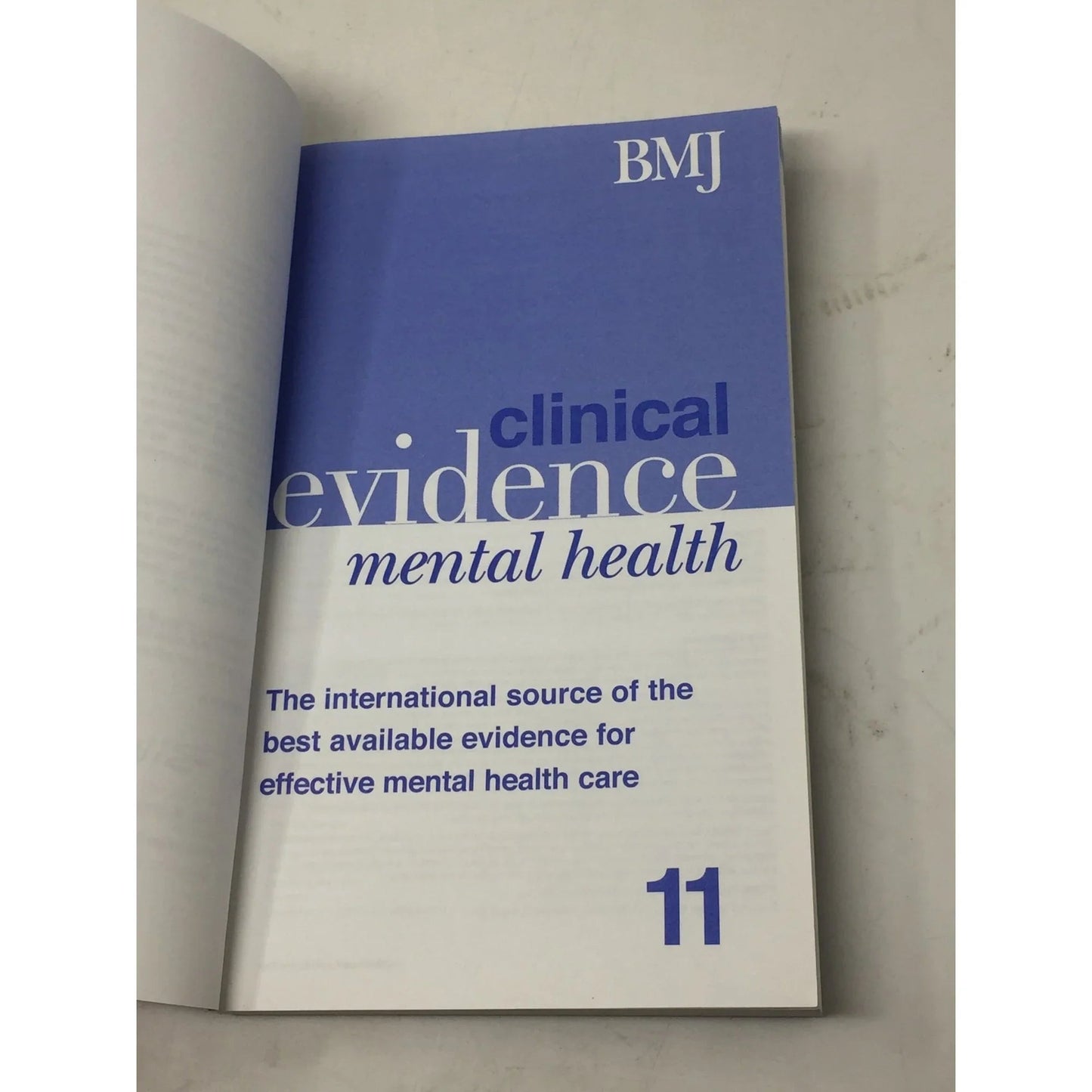 BMJ Clinical Evidence Mental Health Softcover Book - A+ Stuff - Books - A+ Stuff