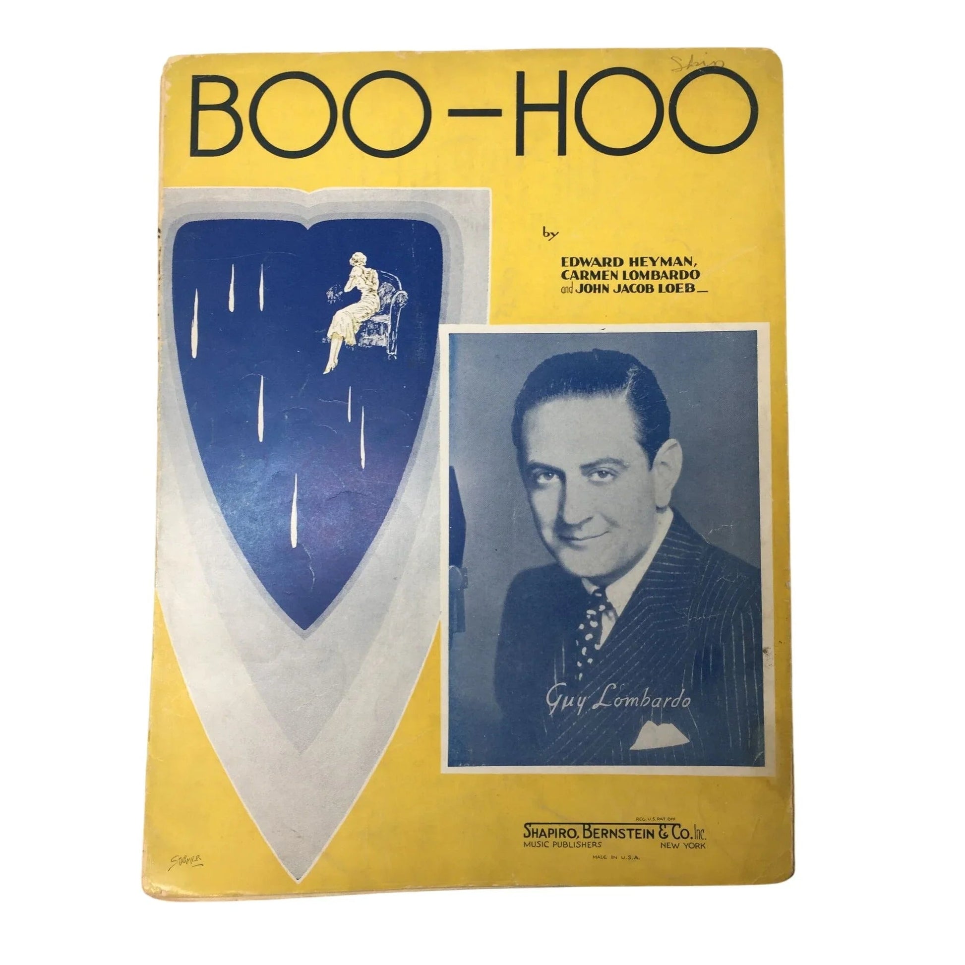 ''BOO - HOO'' by Edward Heyman, Carmen Lombardo, John Jacob Loeb - A+ Stuff - SHEET MUSIC - A+ Stuff
