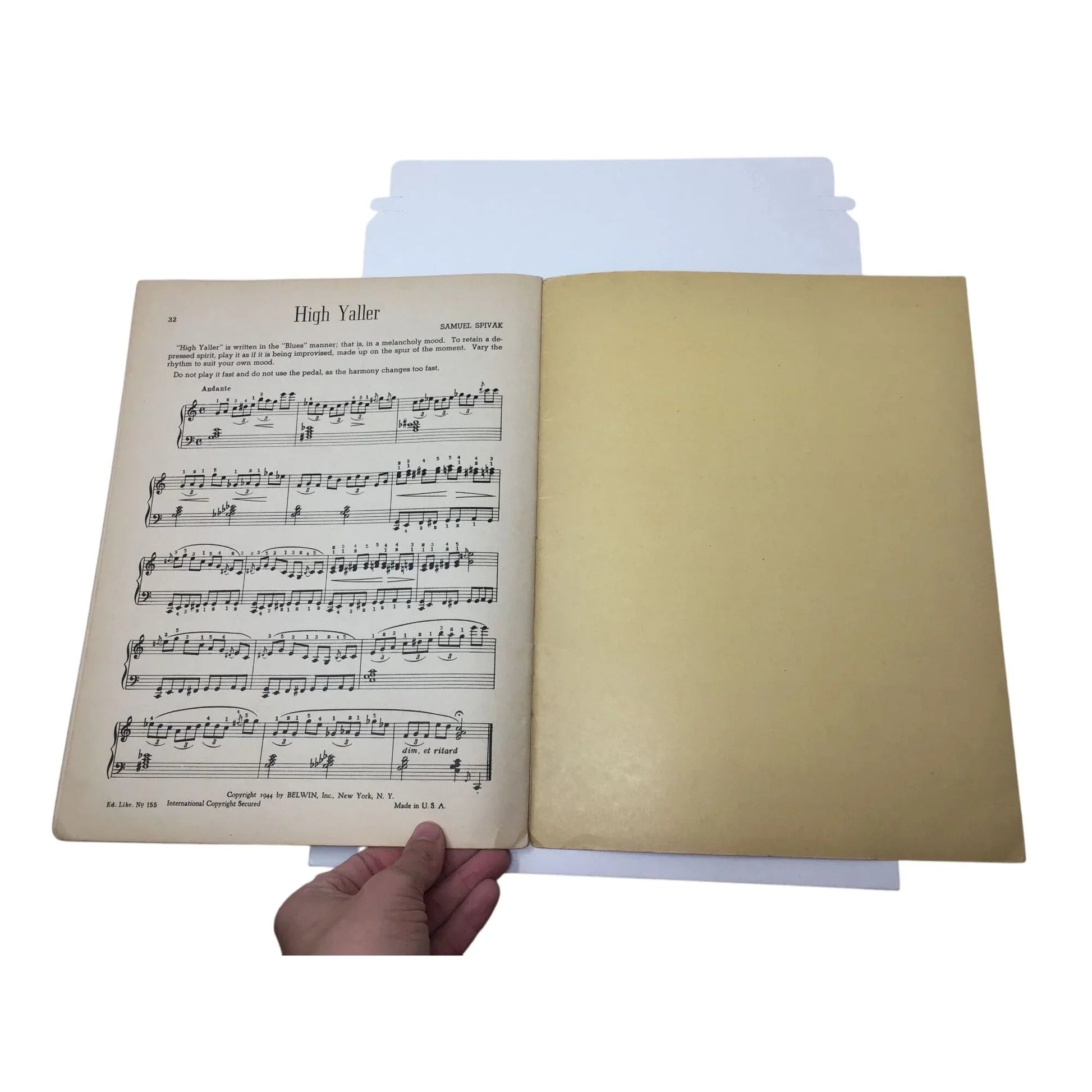 ''BOOGIE WOOGIE HOLIDAY'' VINTAGE SHEET MUSIC BOOK - A+ Stuff - SHEET MUSIC - A+ Stuff