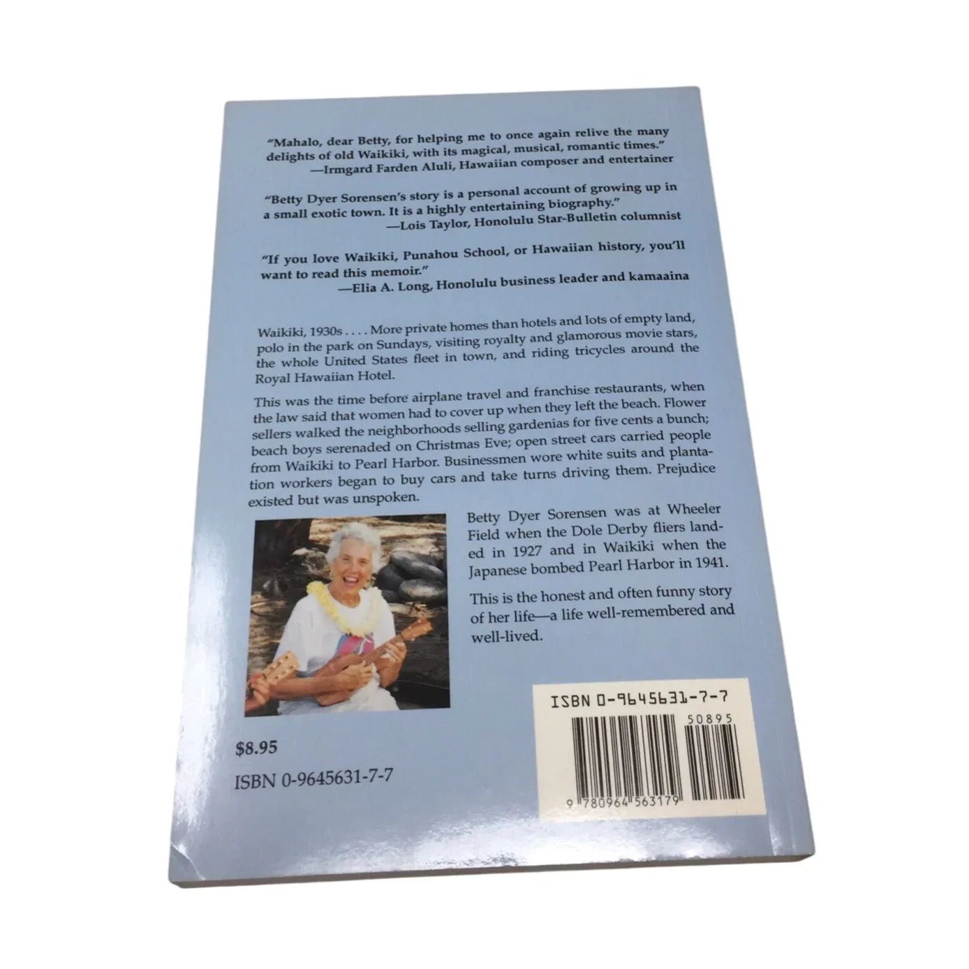 ''Born and Raised in Waikiki'' by Betty Dyer Sorensen - A+ Stuff - Books - A+ Stuff