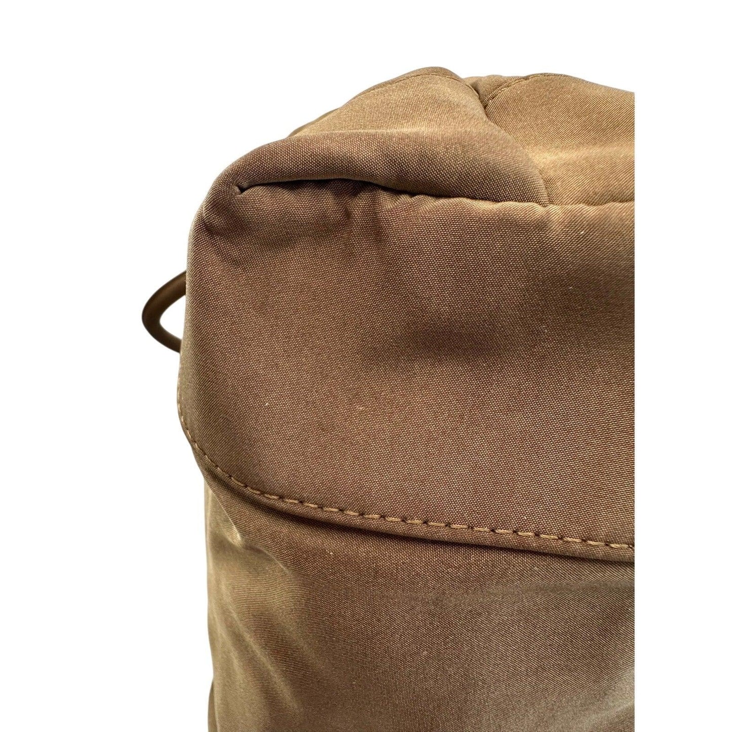 Bottega Veneta Brown Nylon Mini Bag with Mirror - Bottega Veneta - Handbags - A+ Stuff