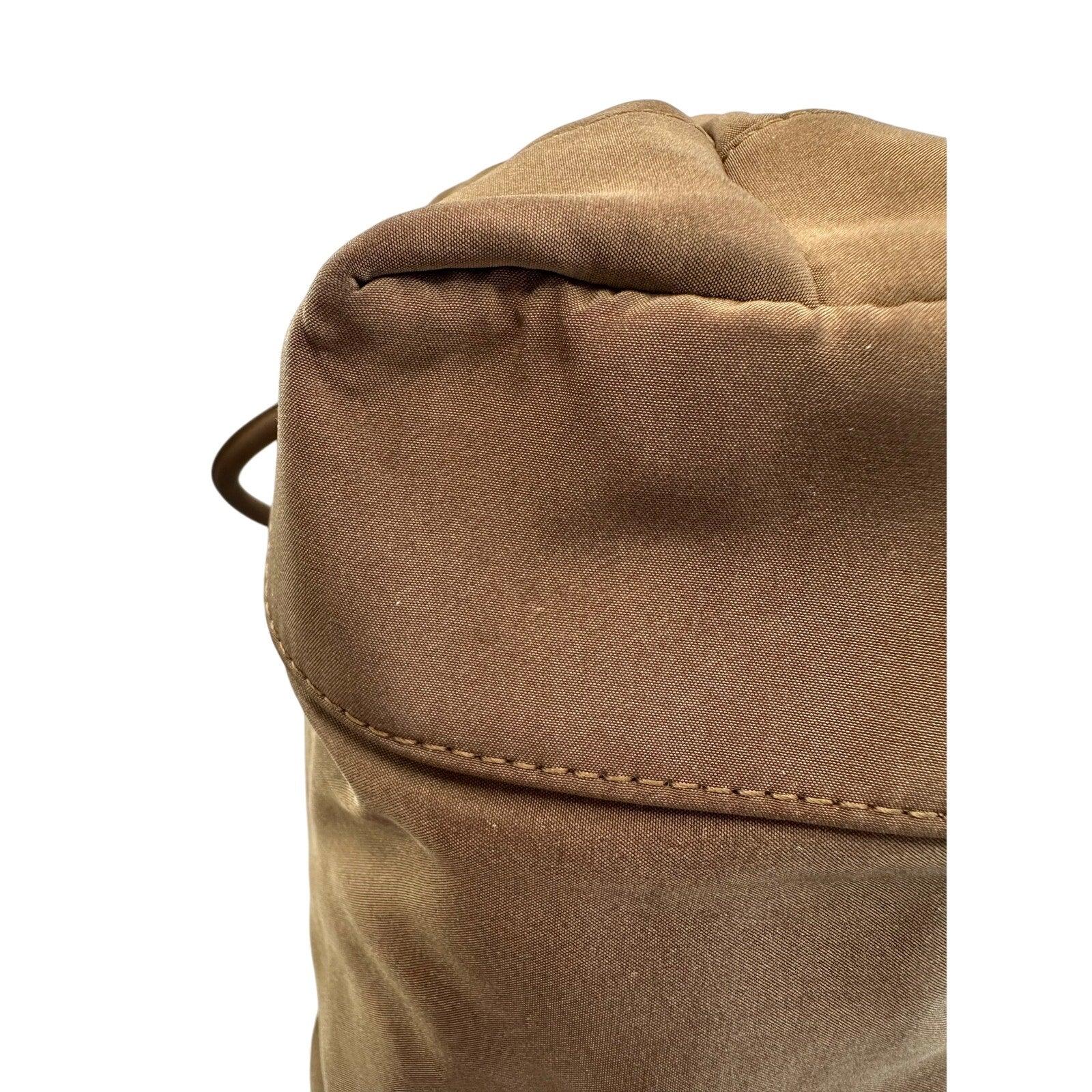 Bottega Veneta Brown Nylon Mini Bag with Mirror - Bottega Veneta - Handbags - A+ Stuff