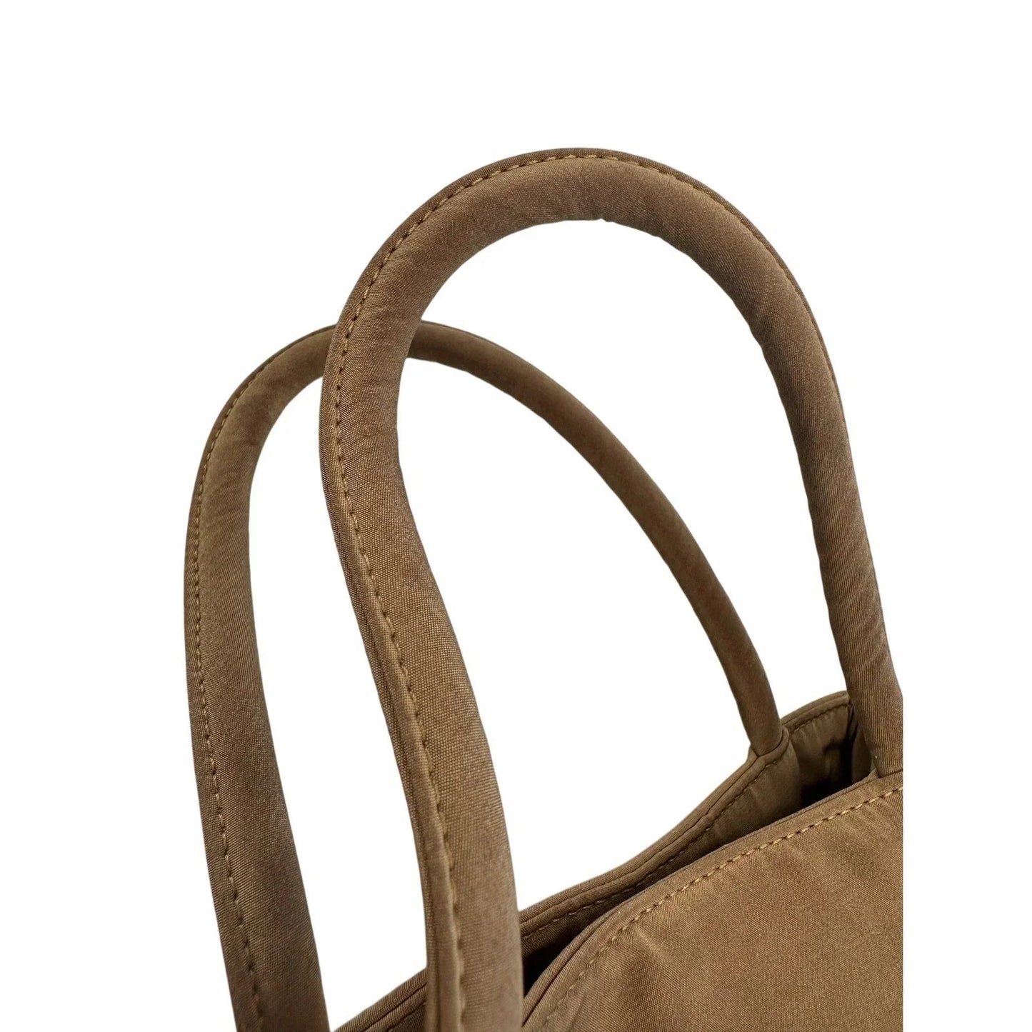 Bottega Veneta Brown Nylon Mini Bag with Mirror - Bottega Veneta - Handbags - A+ Stuff