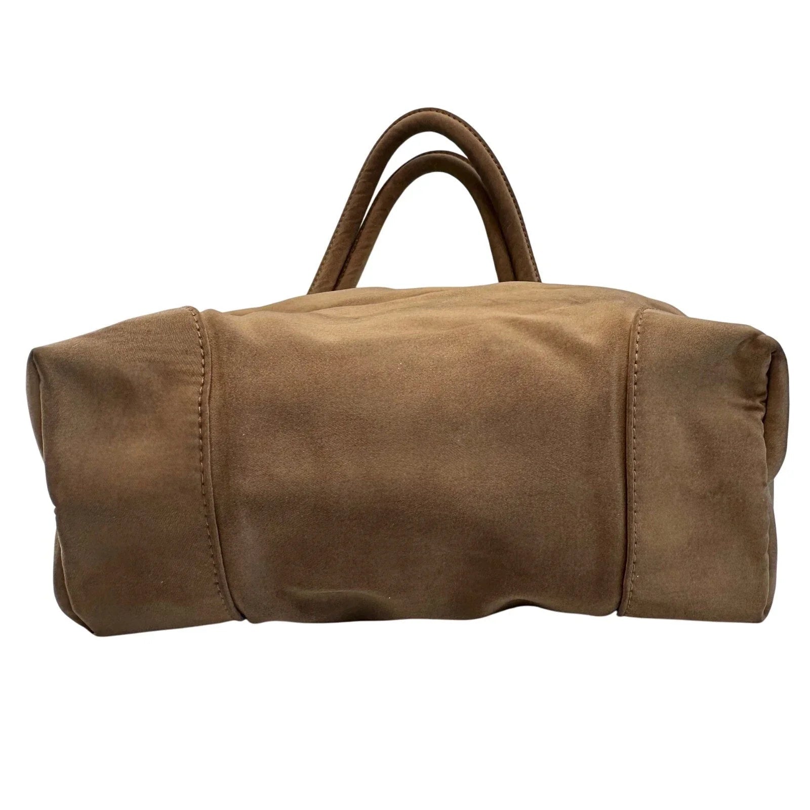 Bottega Veneta Brown Nylon Mini Bag with Mirror - Bottega Veneta - Handbags - A+ Stuff