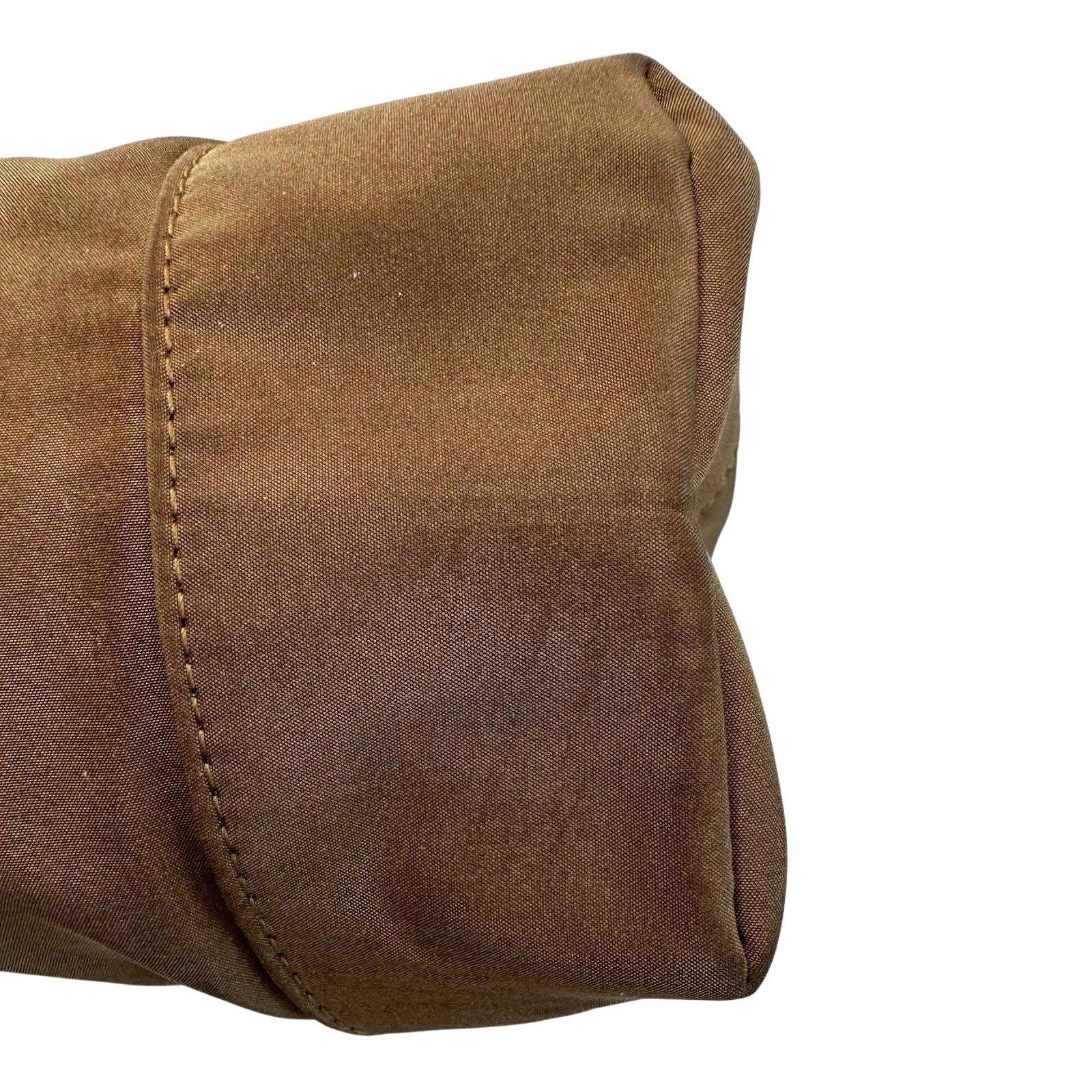 Bottega Veneta Brown Nylon Mini Bag with Mirror - Bottega Veneta - Handbags - A+ Stuff