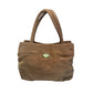 Bottega Veneta Brown Nylon Mini Bag with Mirror - Bottega Veneta - Handbags - A+ Stuff