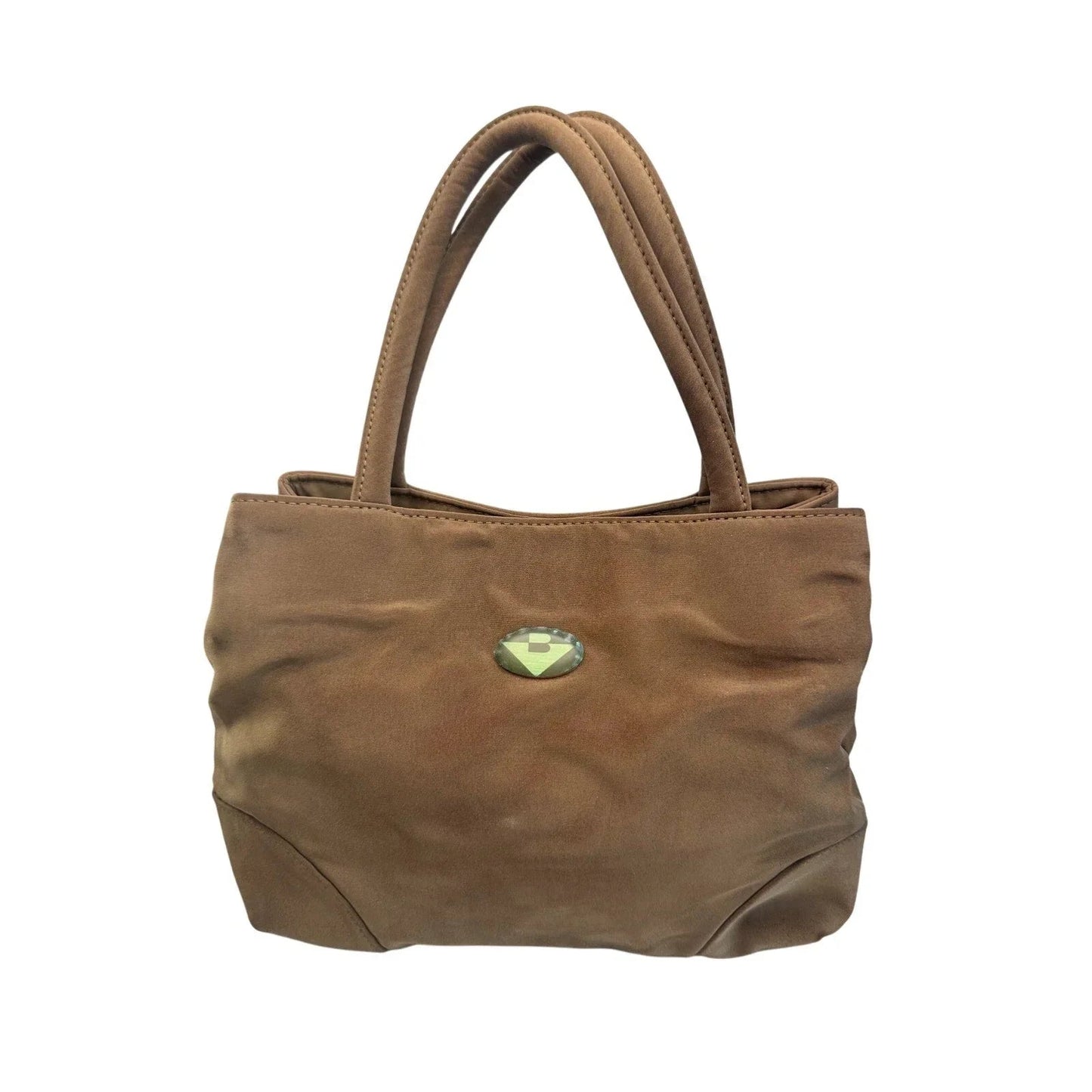 Bottega Veneta Brown Nylon Mini Bag with Mirror - Bottega Veneta - Handbags - A+ Stuff