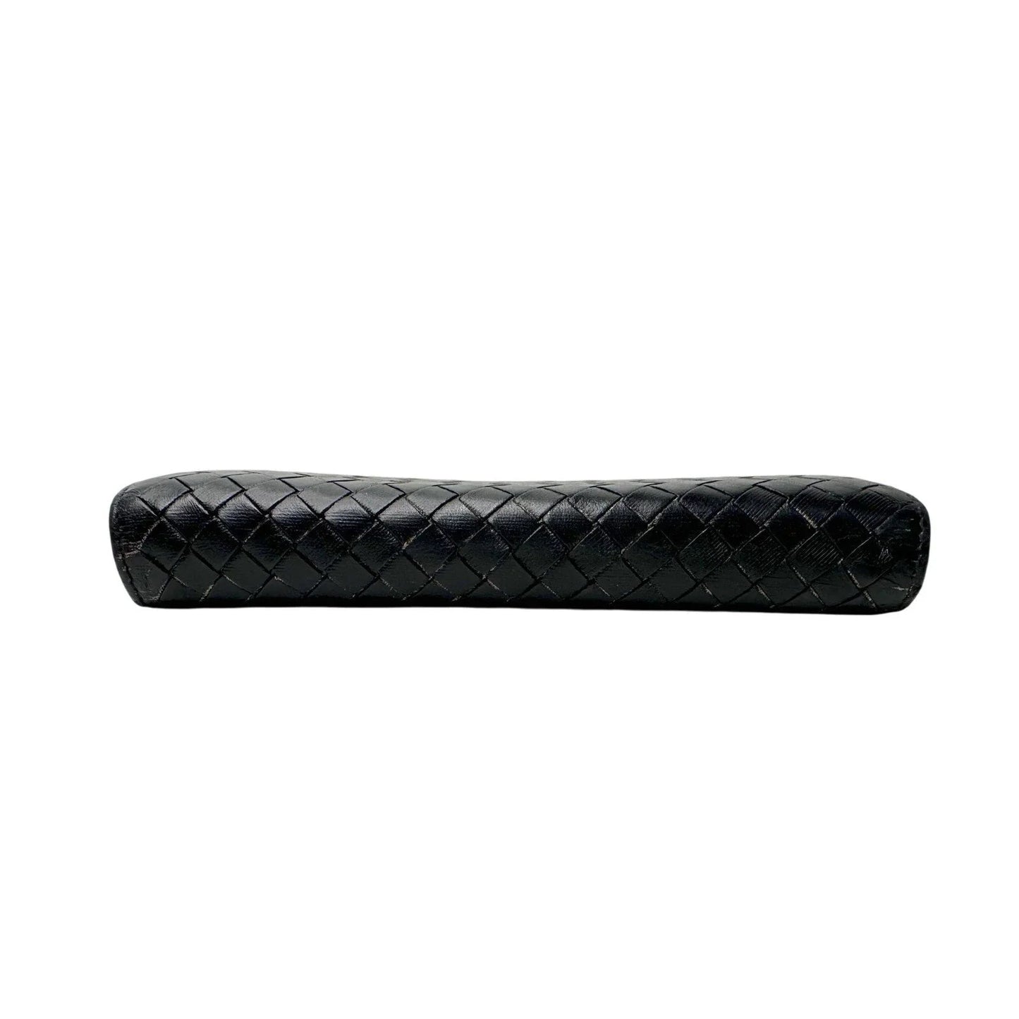 Bottega Veneta Intrecciato Woven Black Leather Long Flap Wallet - Bottega Veneta - Womens Wallet - A+ Stuff