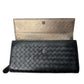 Bottega Veneta Intrecciato Woven Black Leather Long Flap Wallet - Bottega Veneta - Womens Wallet - A+ Stuff
