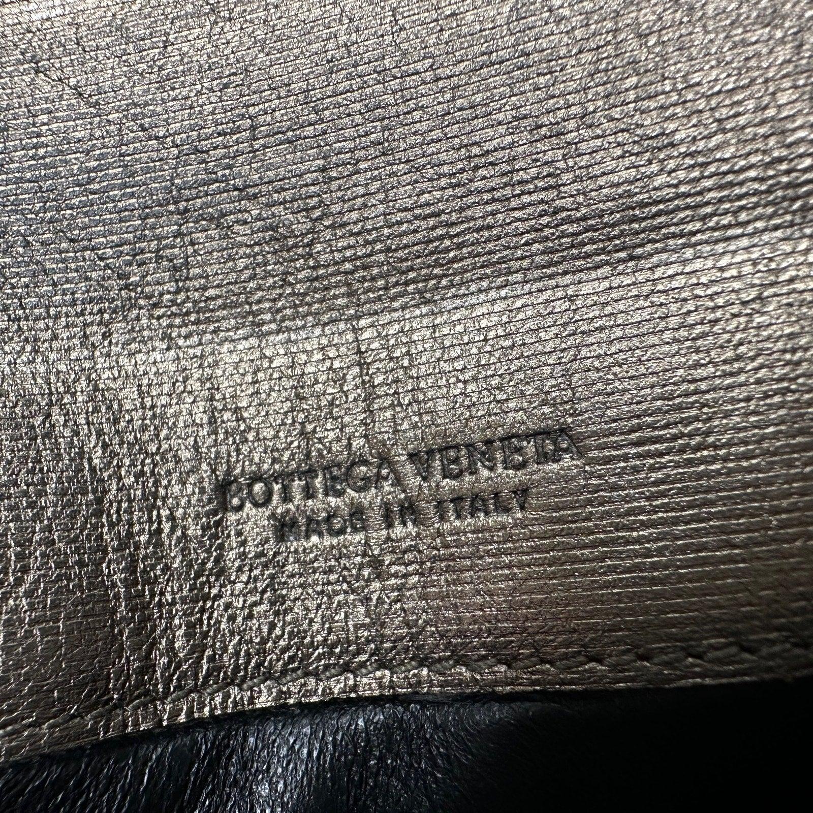 Bottega Veneta Intrecciato Woven Black Leather Long Flap Wallet - Bottega Veneta - Womens Wallet - A+ Stuff