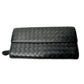 Bottega Veneta Intrecciato Woven Black Leather Long Flap Wallet - Bottega Veneta - Womens Wallet - A+ Stuff