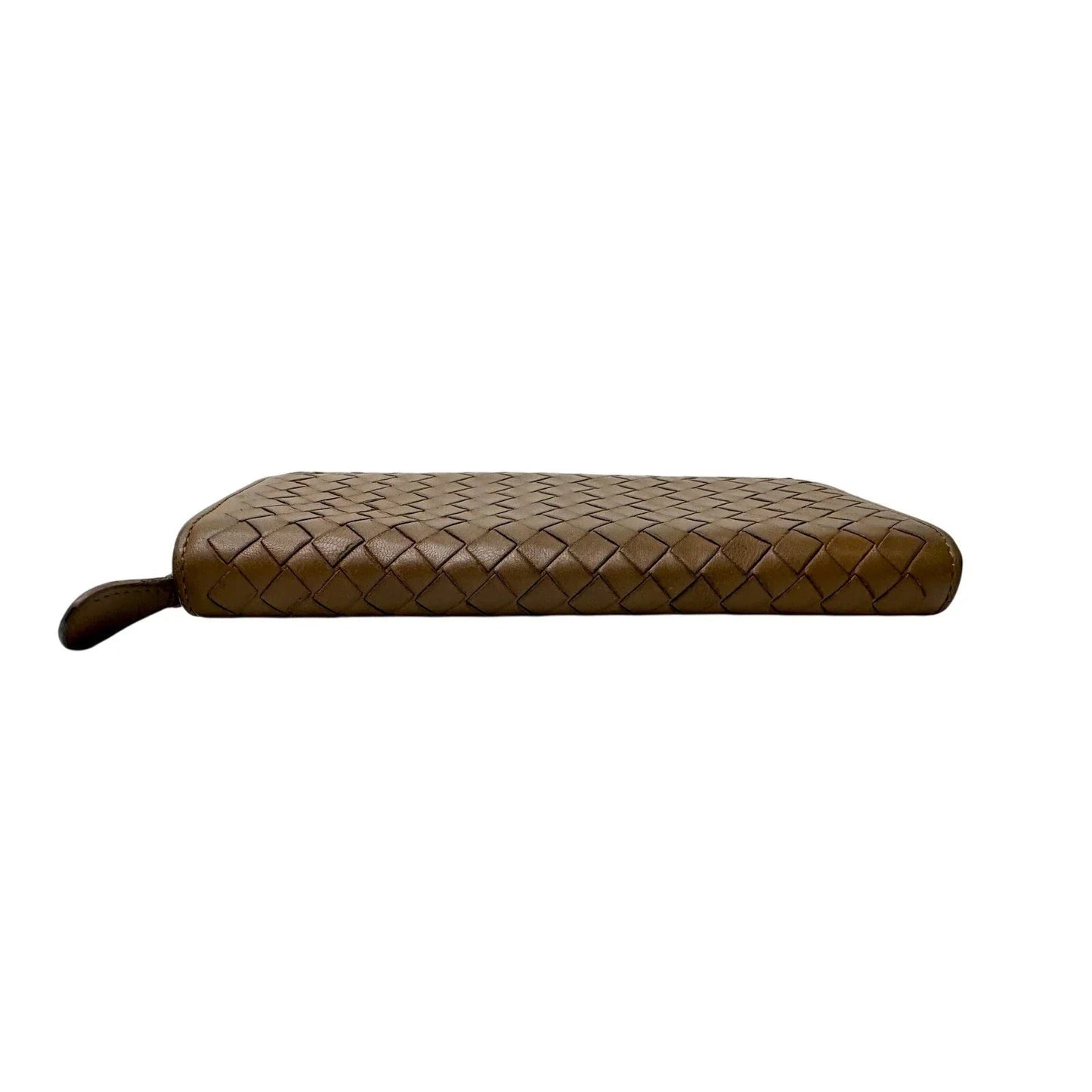 Bottega Veneta Intrecciato Woven Tan Leather Long Flap Wallet - Bottega Veneta - Women's Long Wallet - A+ Stuff