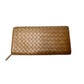Bottega Veneta Intrecciato Woven Tan Leather Long Flap Wallet - Bottega Veneta - Women's Long Wallet - A+ Stuff