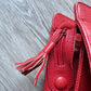 Bottega Veneta Red Leather Document Tote Shoulder Bag w Black Interior - A+ Stuff