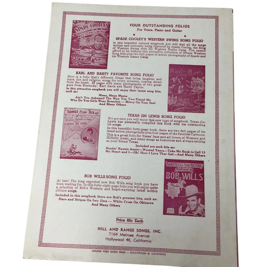 ''BOUQUET OF ROSES'' Vintage 1948 Sheet Music - A+ Stuff - sheet music - A+ Stuff
