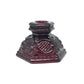Vintage Avon 1876 Cape Cod Ruby Red Glass Candle Holder - Roman Rosette Pressed Glass Avon  A+ Stuff Candle Holders