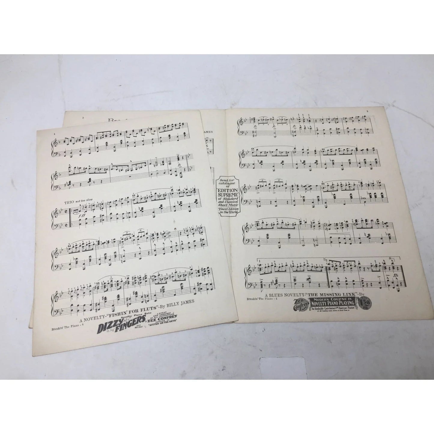 ''Breakin' The Piano'' Novelty Piano Solo by Billy James Sheet music book - A+ Stuff - SHEET MUSIC - A+ Stuff