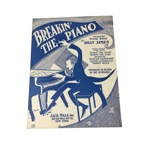 ''Breakin' The Piano'' Novelty Piano Solo by Billy James Sheet music book - A+ Stuff - SHEET MUSIC - A+ Stuff