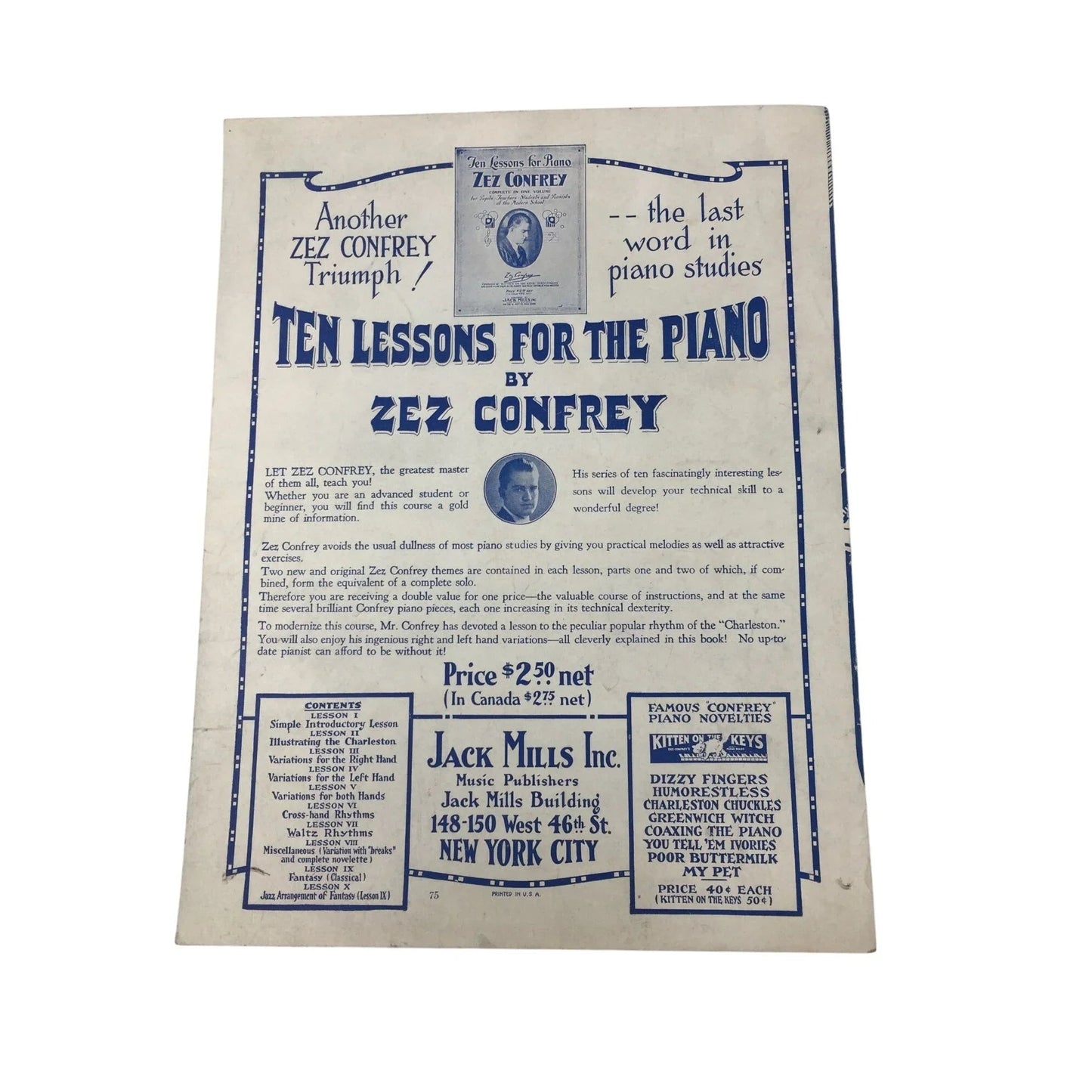 ''Breakin' The Piano'' Novelty Piano Solo by Billy James Sheet music book - A+ Stuff - SHEET MUSIC - A+ Stuff