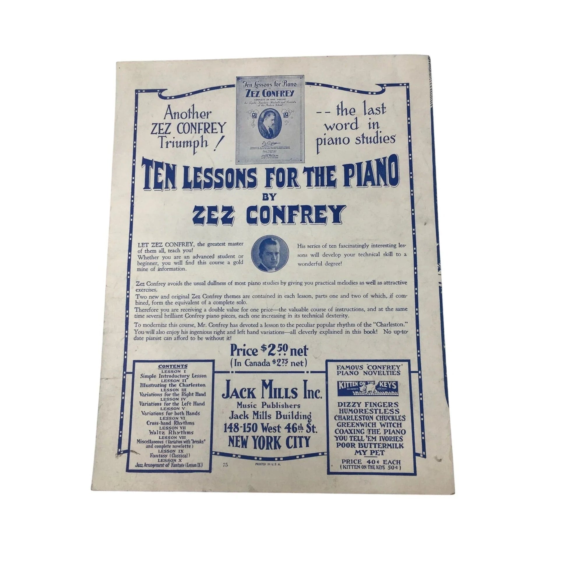 ''Breakin' The Piano'' Novelty Piano Solo by Billy James Sheet music book - A+ Stuff - SHEET MUSIC - A+ Stuff