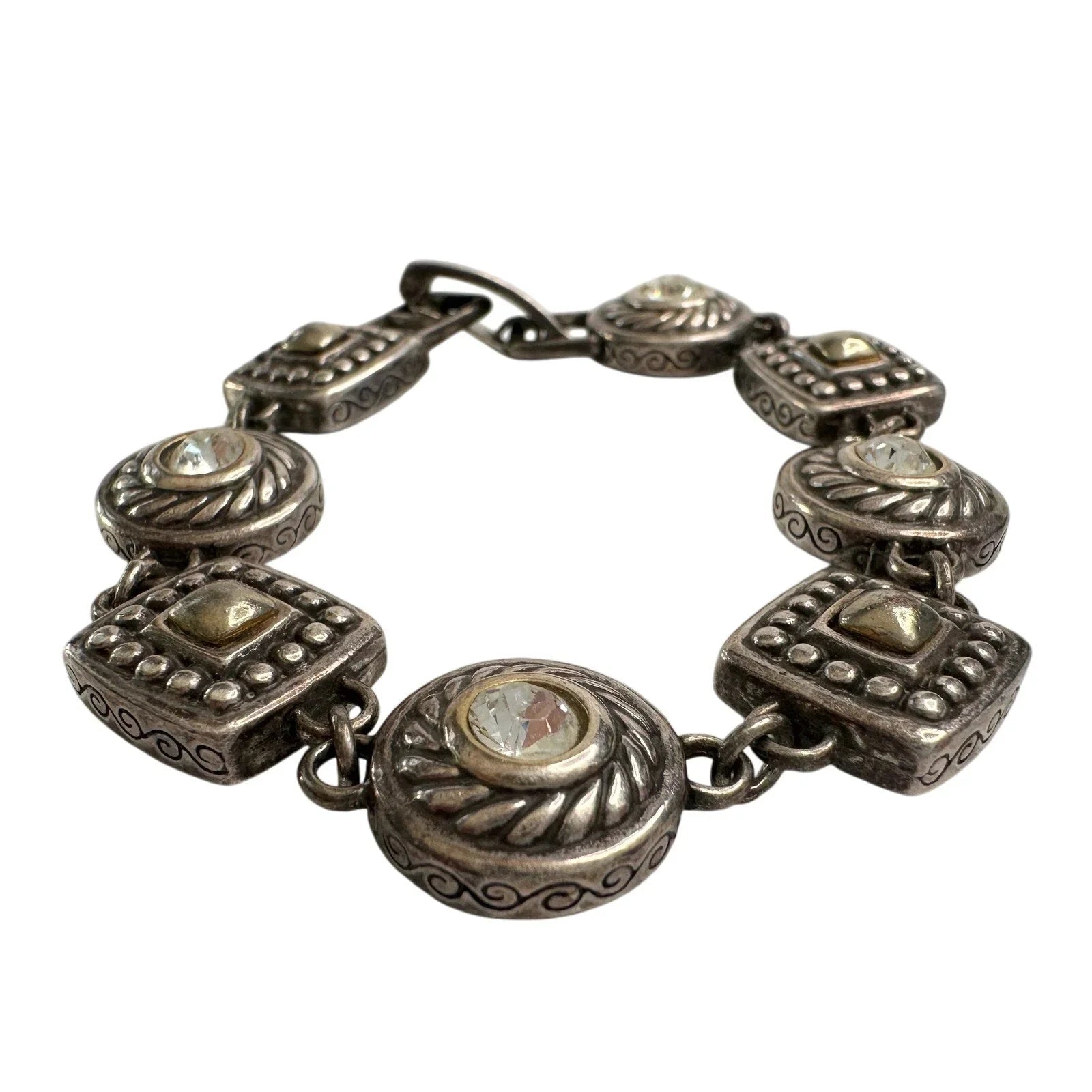 Brighton Heiress Crystal Link Bracelet, Hearts on Back Side instead of Crystals - Brighton - Designer Braceet - A+ Stuff